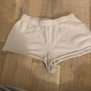 GARAGE white comfy shorts